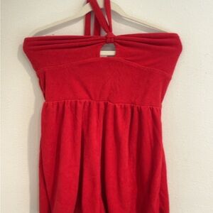 Red Halter Dress